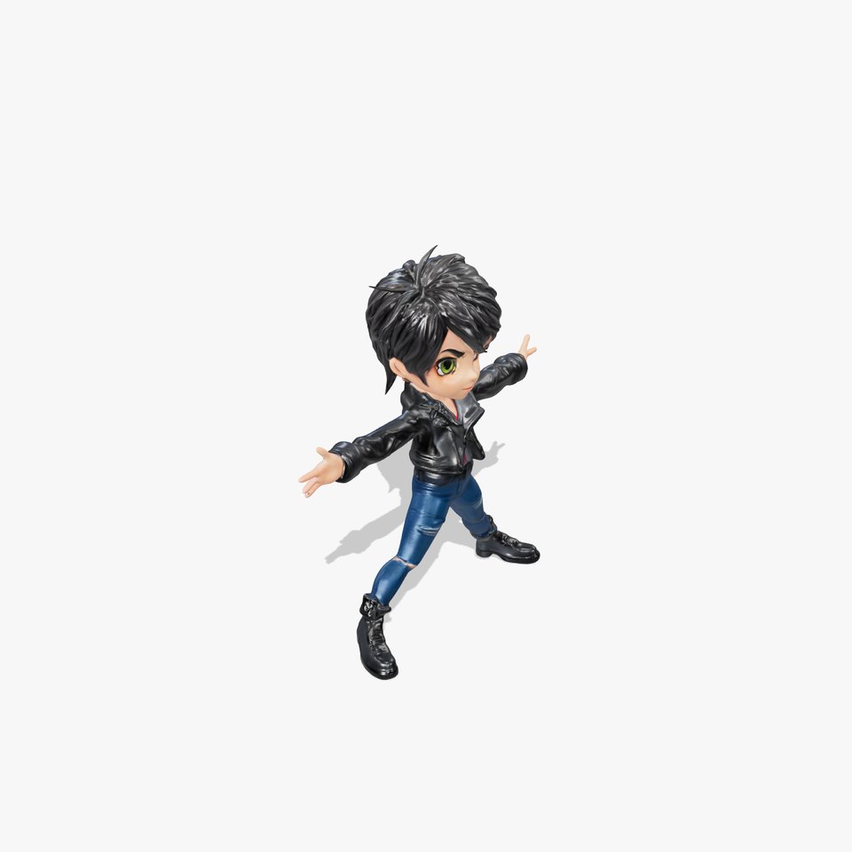 Stylish Youth Rigged and Animated D Character Model